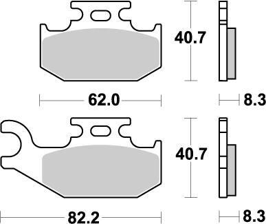 BRAKE PAD ATV NITRO
