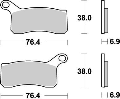 BRAKE PAD ATV NITRO