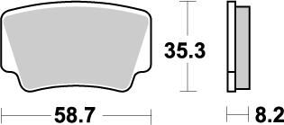 BRAKE PAD ATV NITRO