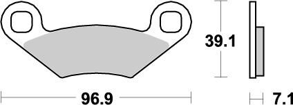 BRAKE PAD ATV NITRO