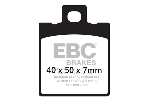 BRAKE PAD FA-V SERIES SINTERED METAL/ORGANIC COMPOUND