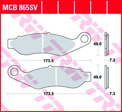 BRAKE PAD SV SINTER PERFORMANCE STREET
