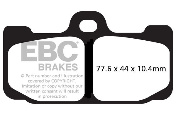BRAKE PAD EPFA-HH SERIES SINTERED METAL