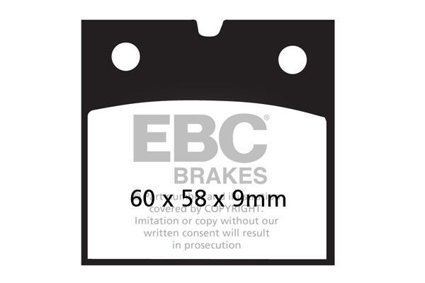 BRAKE PAD FA-V SERIES SINTERED METAL/ORGANIC COMPOUND