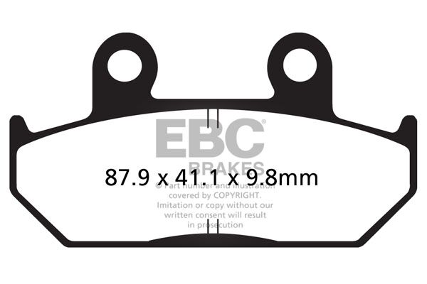 BRAKE PAD FA-V SERIES SINTERED METAL/ORGANIC COMPOUND