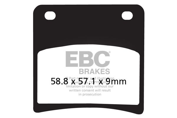 BRAKE PAD FA-V SERIES SINTERED METAL/ORGANIC COMPOUND
