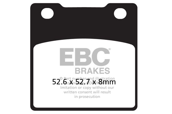 BRAKE PAD FA-V SERIES SINTERED METAL/ORGANIC COMPOUND