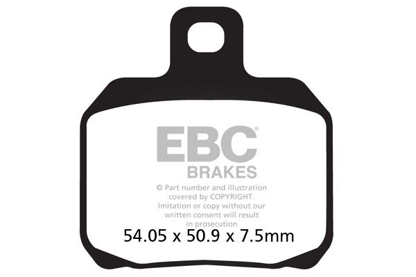 BRAKE PAD FA-V SERIES SINTERED METAL/ORGANIC COMPOUND