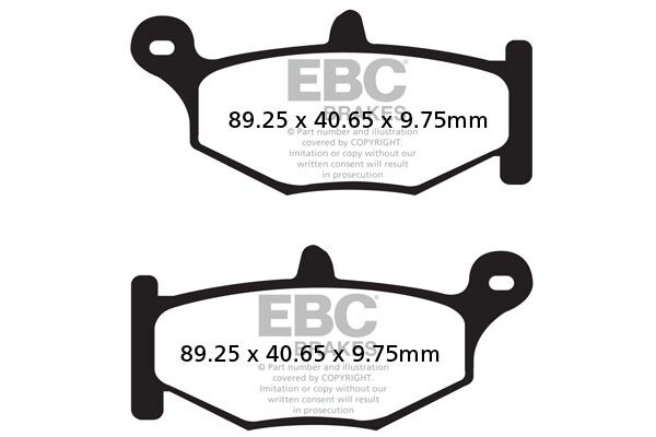 BRAKE PAD FA-V SERIES SINTERED METAL/ORGANIC COMPOUND