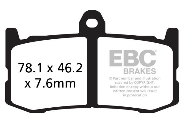 BRAKE PAD GPFAX-HH SERIES SINTERED METAL