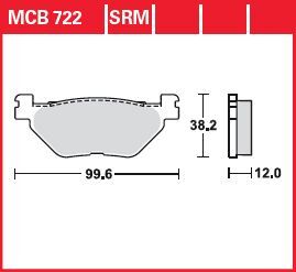 BRAKE PAD SRM SINTER SCOOTER >125