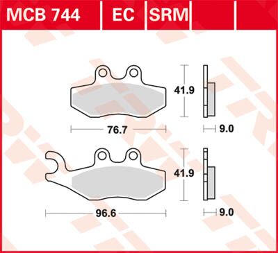 BRAKE PAD SRM SINTER SCOOTER >125