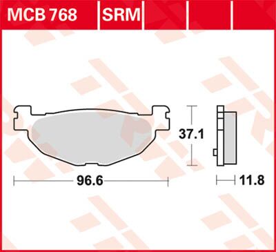 BRAKE PAD SRM SINTER SCOOTER >125