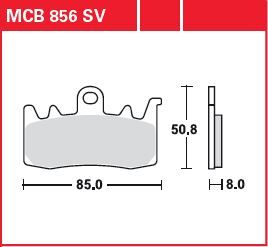BRAKE PAD SV SINTER PERFORMANCE STREET