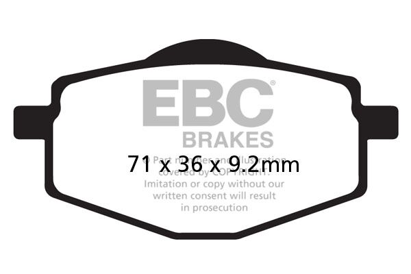 BRAKE PAD SFA-HH SERIES SINTERED METAL SCOOTER