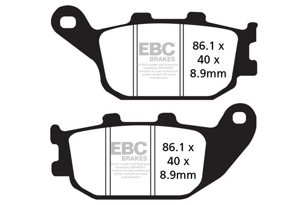 BRAKE PAD SFA-HH SERIES SINTERED METAL SCOOTER
