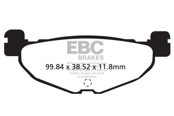 BRAKE PAD SFA-HH SERIES SINTERED METAL SCOOTER