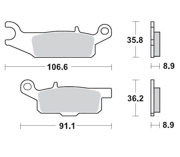 BRAKE PAD ATV NITRO