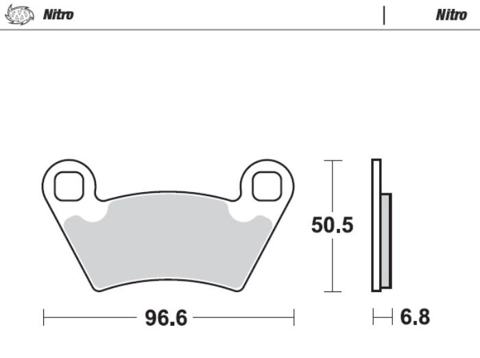 BRAKE PAD ATV NITRO