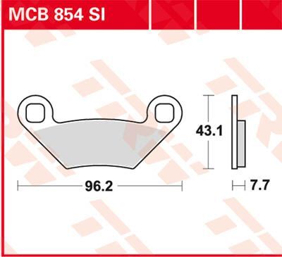 BRAKE PAD SI SINTER OFFROAD