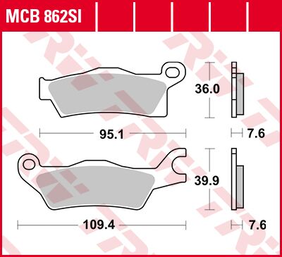 BRAKE PAD SI SINTER OFFROAD