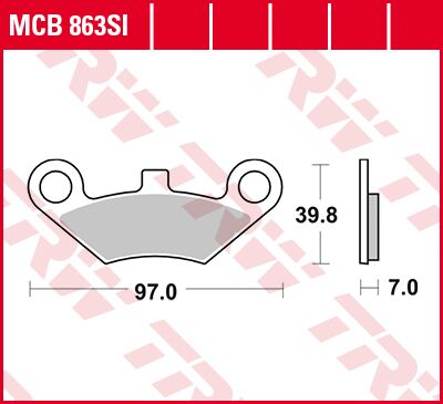 BRAKE PAD SI SINTER OFFROAD