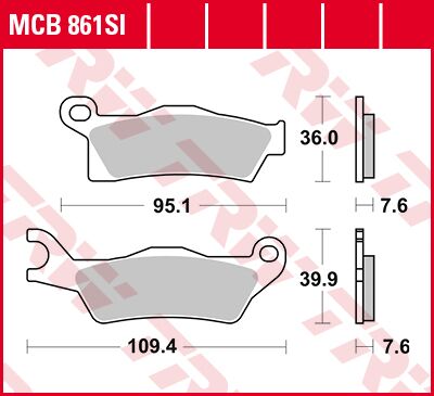 BRAKE PAD SI SINTER OFFROAD
