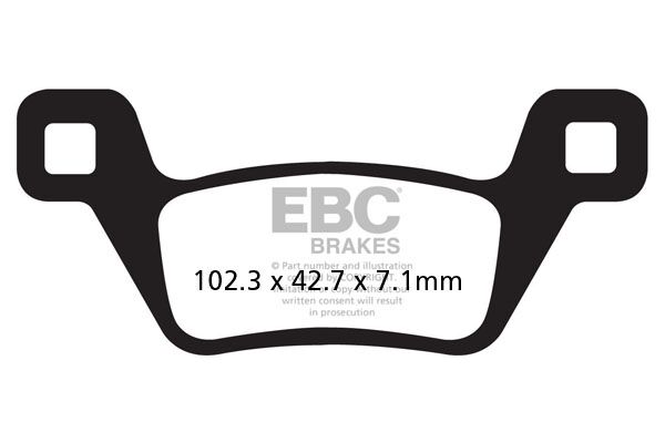 BRAKE PAD FA-R SERIES SINTERED METAL