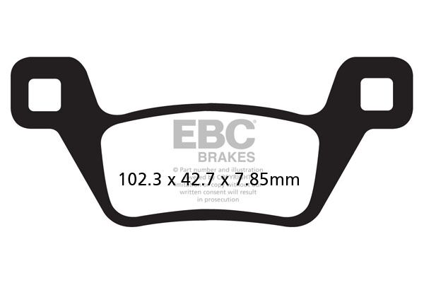 BRAKE PAD FA-R SERIES SINTERED METAL