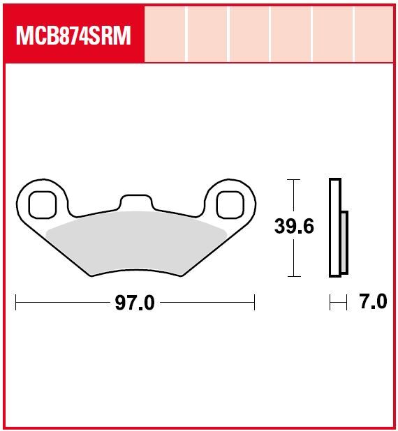 BRAKE PAD SRM SINTER SCOOTER >125