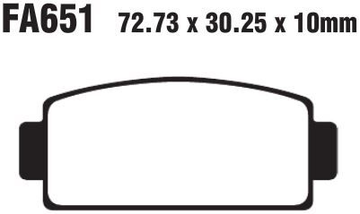 BRAKE PAD FA-R SERIES SINTERED METAL