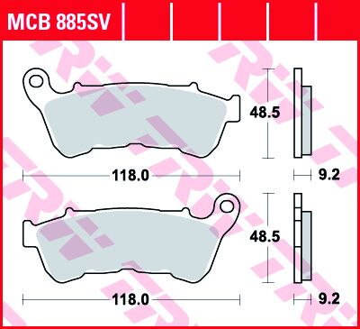 BRAKE PAD SV SINTER PERFORMANCE STREET