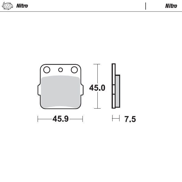 BRAKE PAD ATV NITRO