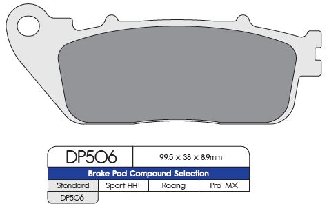 BRAKE PAD DP SINTERED REPLACEMENT STREET TOURING OFF-ROAD/ATV