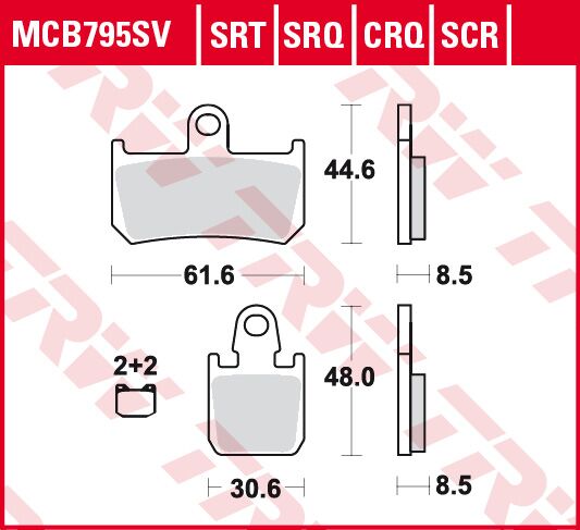SRT SINTERED ROAD/ TRACK PADS