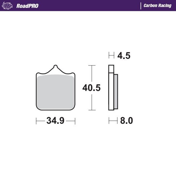 BRAKE PAD ROADPRO CARBON RACING