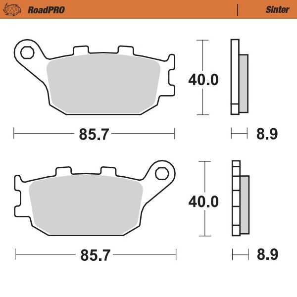 BRAKE PAD ROADPRO SINTER
