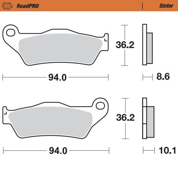 BRAKE PAD ROADPRO SINTER