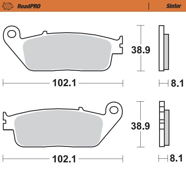 BRAKE PAD ROADPRO SINTER