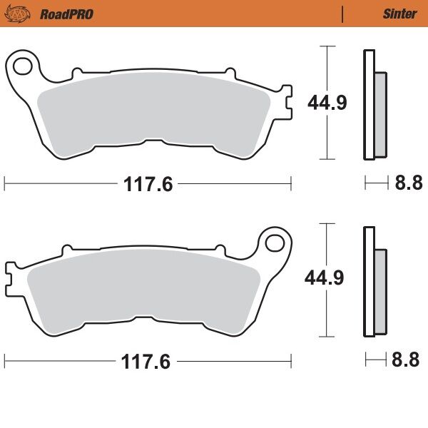 BRAKE PAD ROADPRO SINTER