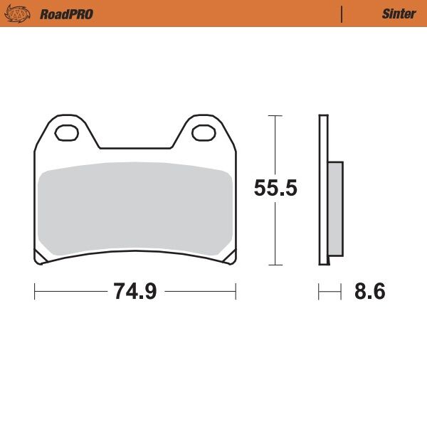 BRAKE PAD ROADPRO SINTER