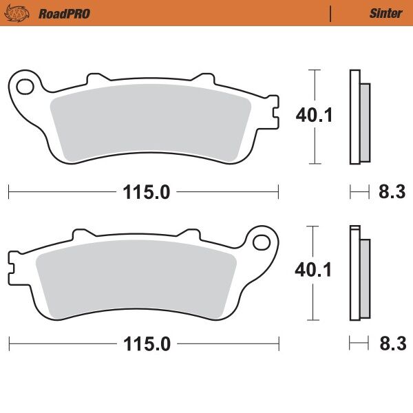 BRAKE PAD ROADPRO SINTER