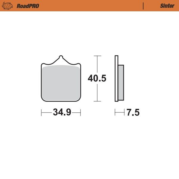 BRAKE PAD ROADPRO SINTER