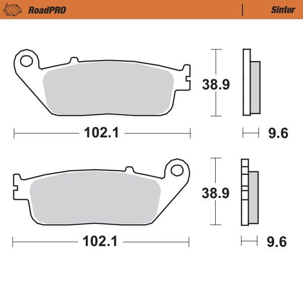 BRAKE PAD ROADPRO SINTER