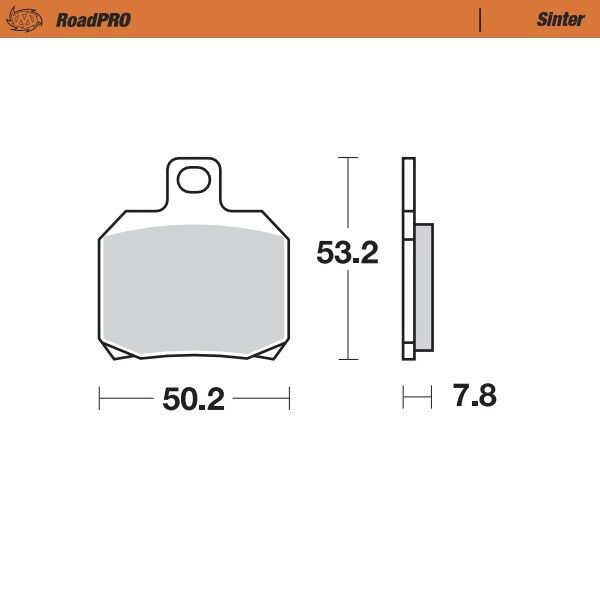 BRAKE PAD ROADPRO SINTER