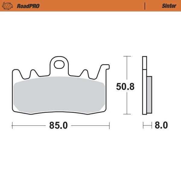 BRAKE PAD ROADPRO SINTER