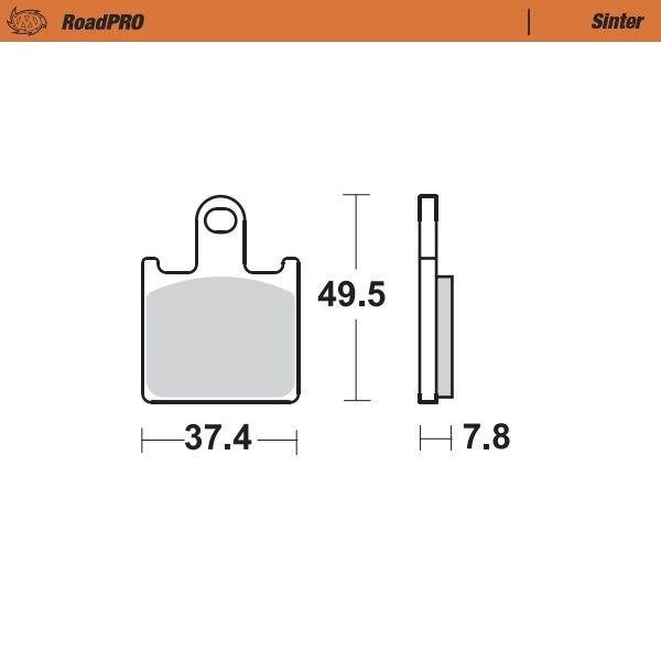 BRAKE PAD ROADPRO SINTER