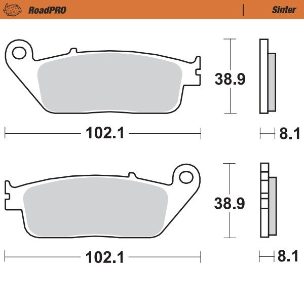 BRAKE PAD ROADPRO SINTER SCOOTER