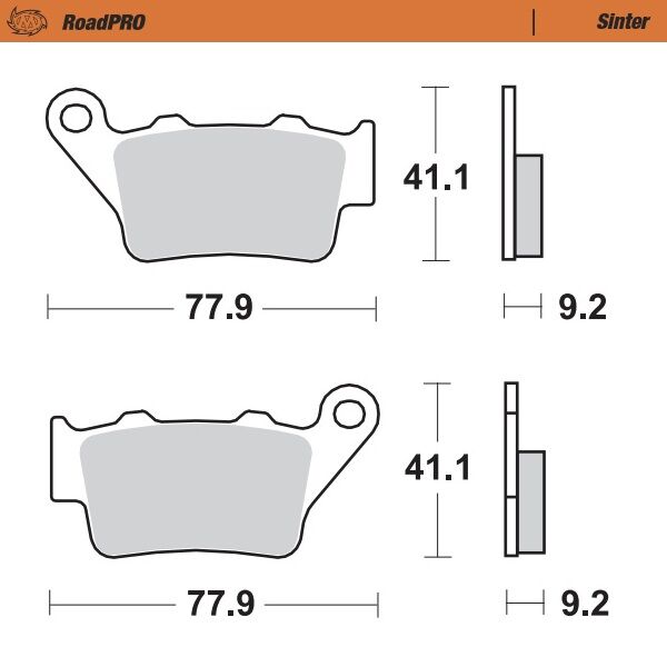 BRAKE PAD ROADPRO SINTER