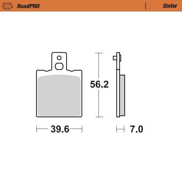 BRAKE PAD ROADPRO SINTER